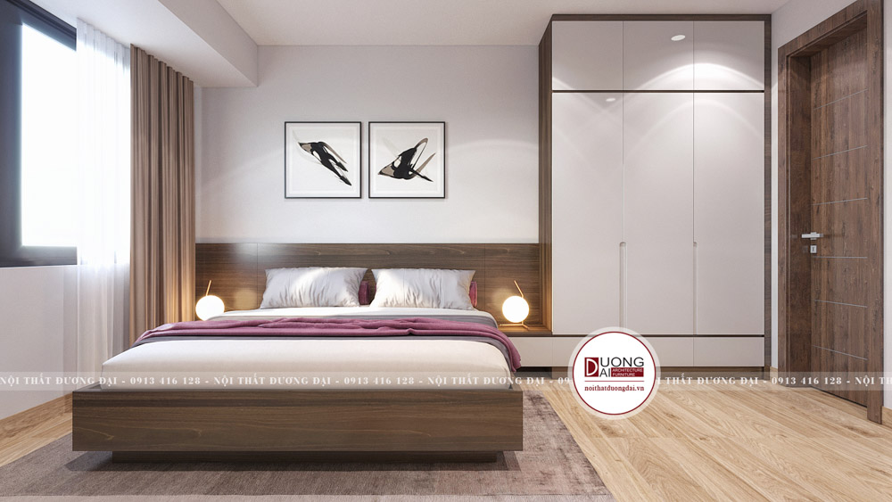 Mẫu thiết kế phòng ngủ master cho chung cư
