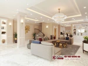 Phong các đặc trưng thiết kế nội thất biệt thự tân cổ điển Vincom Plaza Sơn La – Bác Khánh