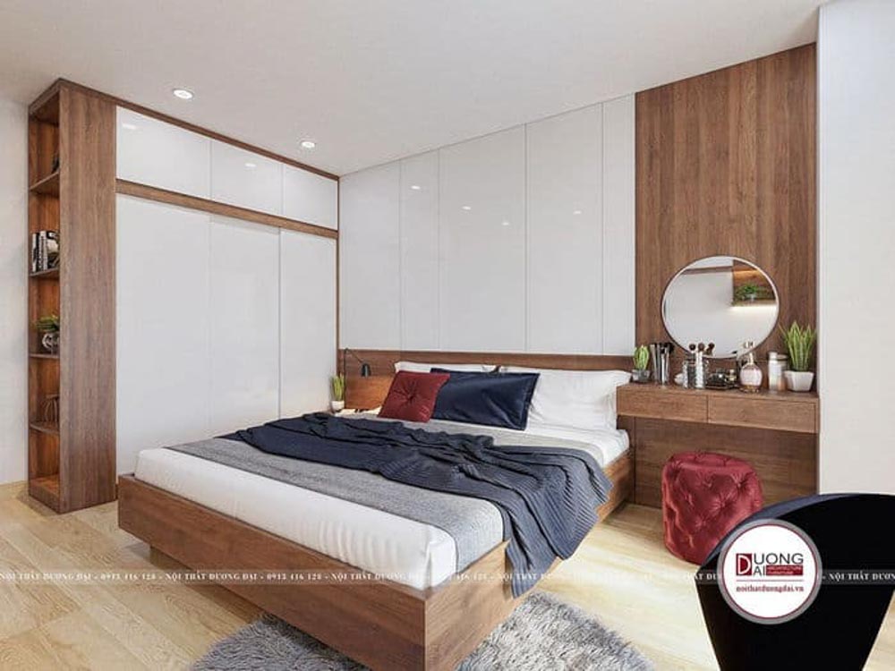 Thiết kế phòng ngủ 18m2 với phong cách hiện đại