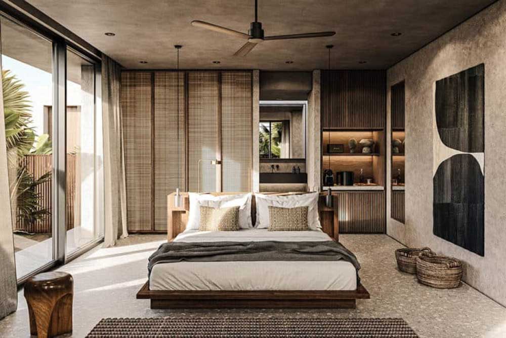 Phòng ngủ gỗ đầy ấn tượng cho homestay