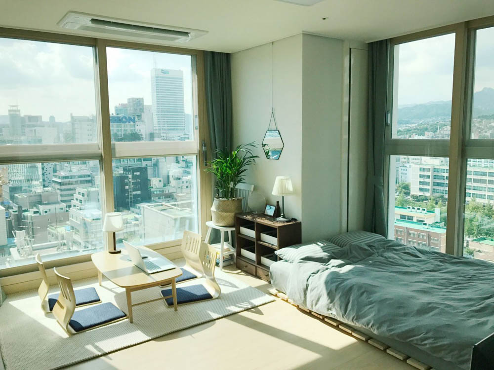 phòng ngủ phong cách Hàn Quốc