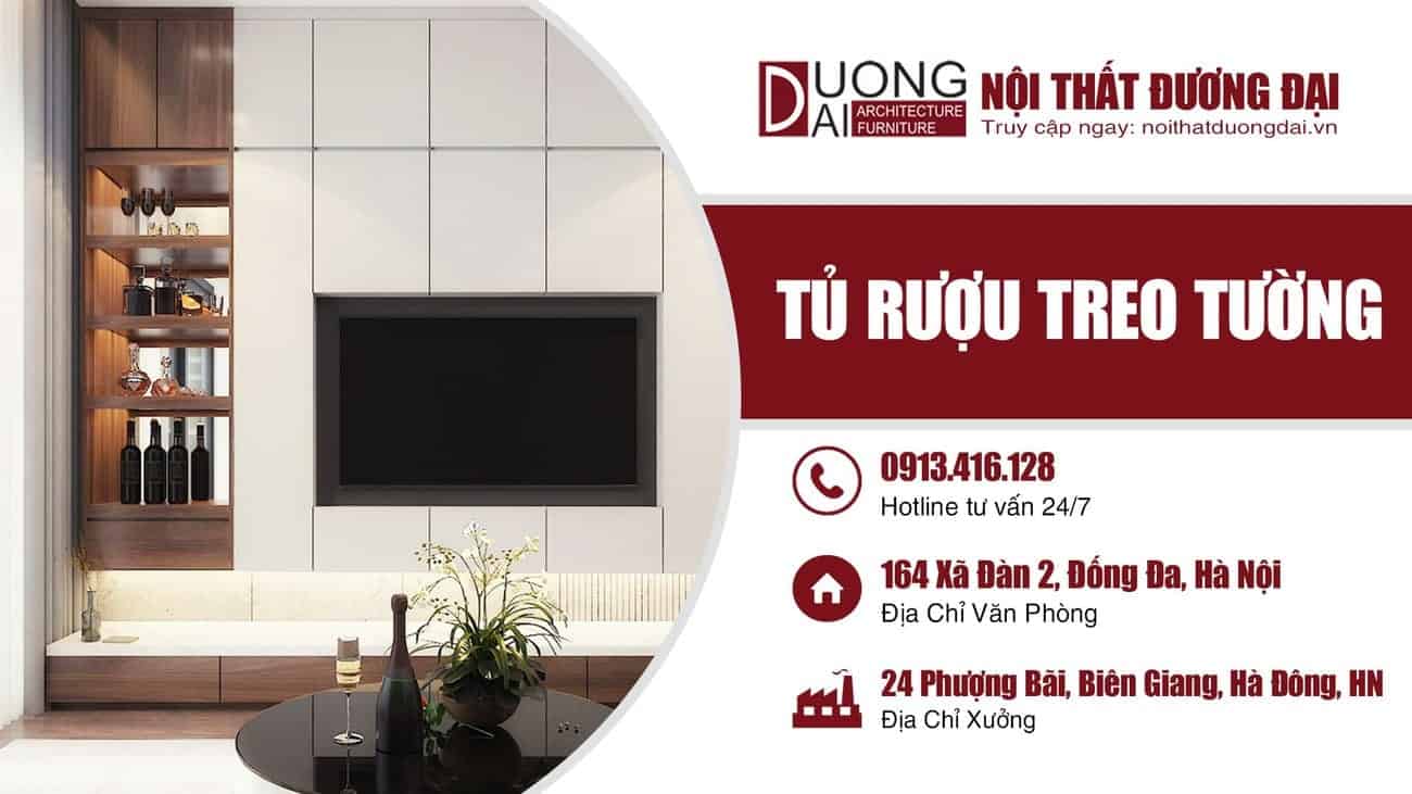 Bất ngờ với những tủ rượu treo tường hấp dẫn bạn bè