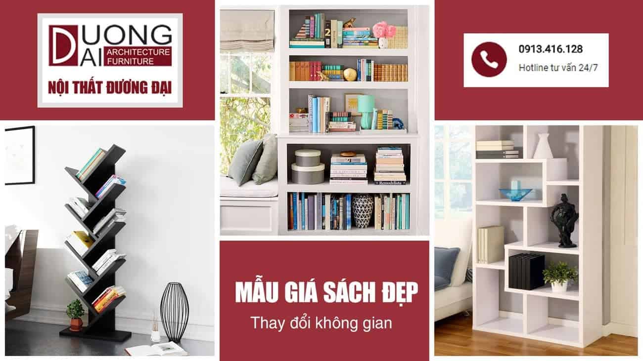 Thay đổi không gian căn phòng với những mẫu giá sách đẹp rạng rỡ