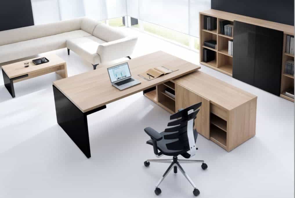 Thiết kế bàn tiện nghi và độc đáo với không gian mặt bàn rộng 