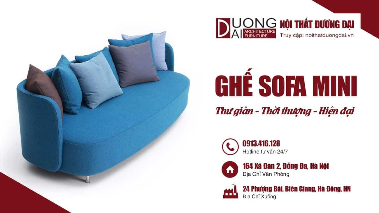 Thư giãn với những bộ ghế sofa mini thời thượng và hiện đại