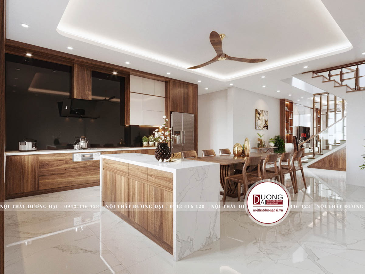Dự án phòng bếp đẹp hiện đại nhà chị Trang ở Sơn La - Nội Thất Đương Đại