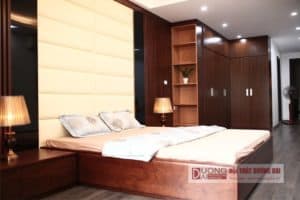 [Hình ảnh thực tế] Thi công nội thất phòng ngủ bằng gỗ An Cường