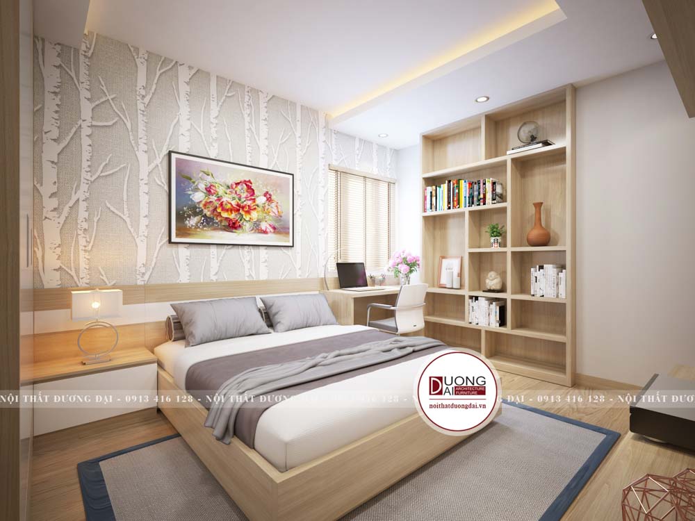 Phòng ngủ nên sử dụng nội thất đa năng và nội thất treo tường