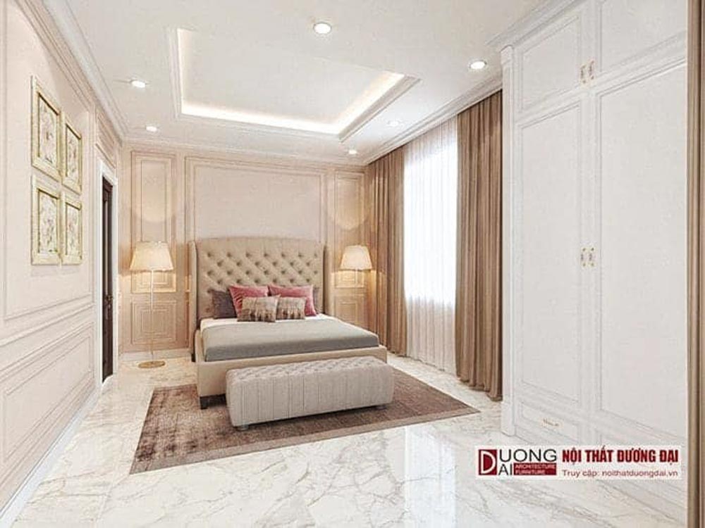 Thiết kế phòng ngủ tân cổ điển siêu đẹp và đẳng cấp
