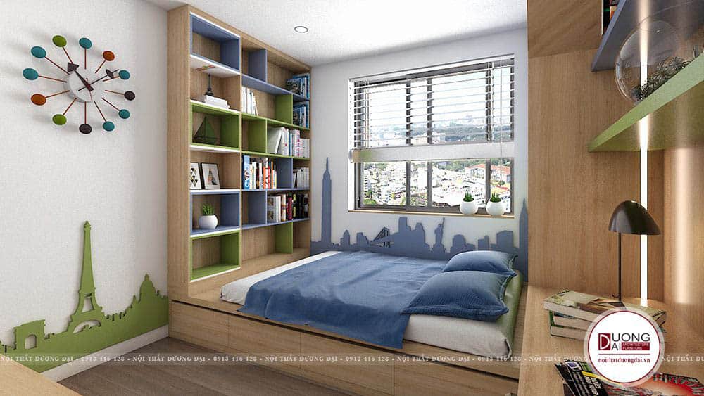 Thiết kế nội thất chung cư 70m2 hiện đại và tiện nghi