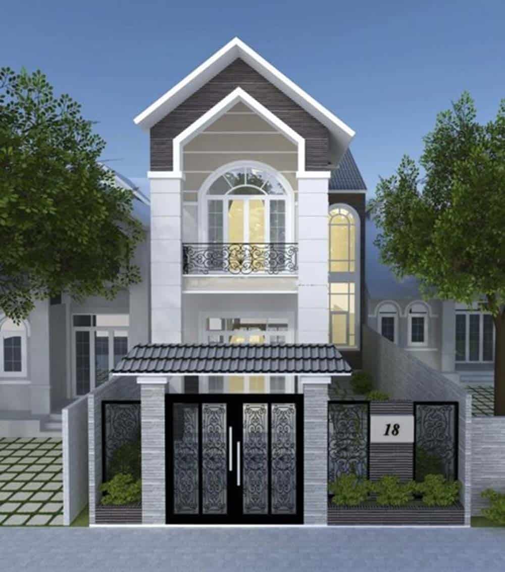 Mẫu thiết kế xây nhà 2 tầng có gác lửng đẹp kèm bản vẽ 2023  Kiến Thiết  Việt