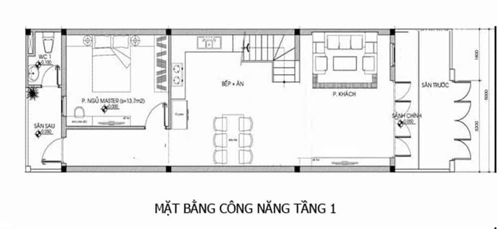 Mê mẩn trước 5 mẫu thiết kế nhà 1 tầng 3 phòng ngủ 5x20 đẹp lung linh -  TBox Việt Nam