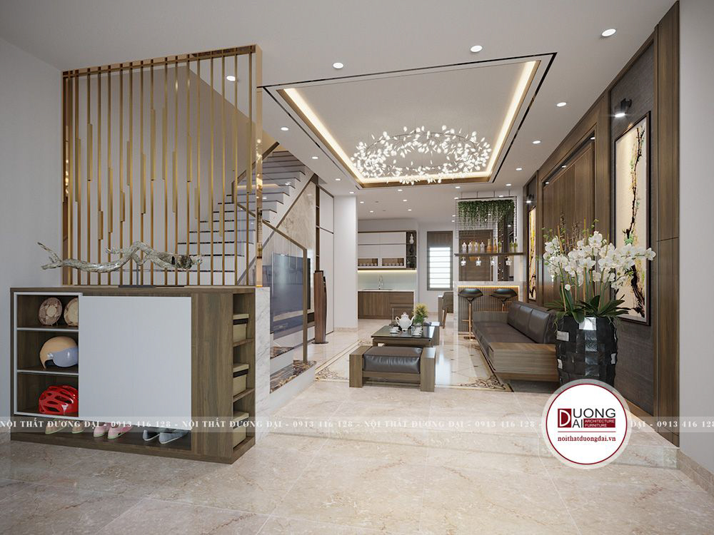 Phòng khách nhà ống 5m | BST 21+ Thiết kế ấn tượng đẹp mê ly