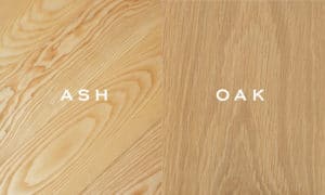 Gỗ sồi và gỗ ASH là hai loại gỗ khác nhau