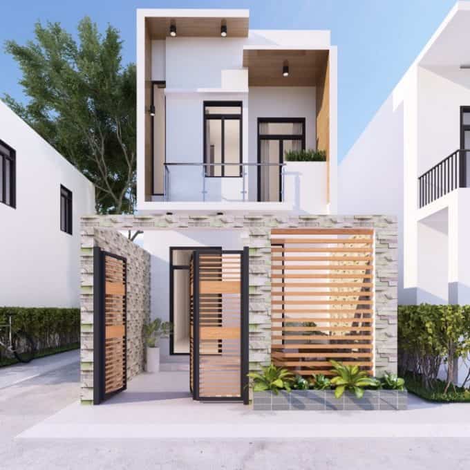 Mẫu nhà 2 tầng đẹp hiện đại đơn giản hút hồn Quảng Ngãi – KiếnTrúc999