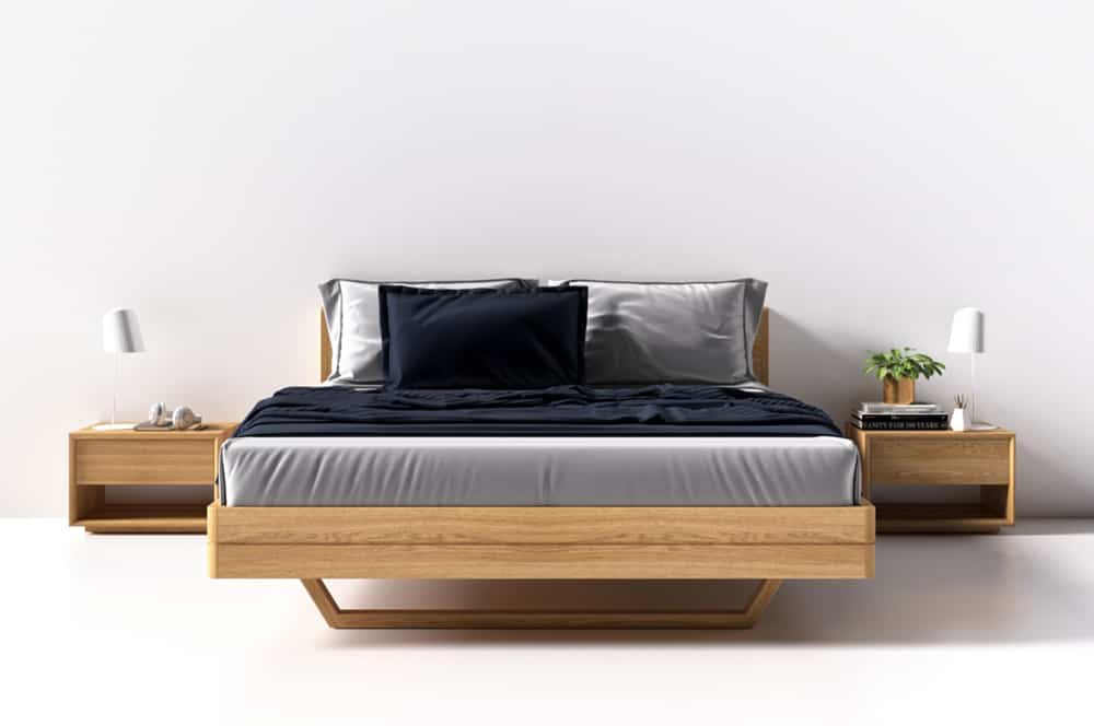Giường ngủ gỗ độc đáo và nhỏ gọn với thiết kế giấu chân