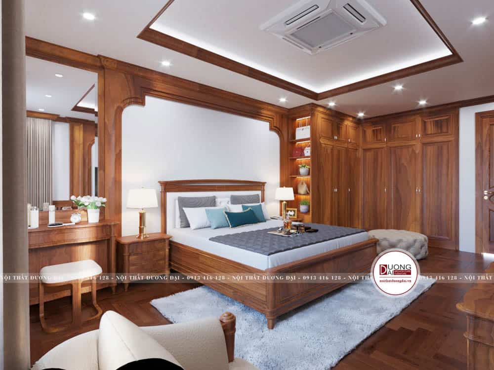 Nội thất phòng ngủ gỗ tự nhiên | BST 99+ sang trọng đẳng cấp