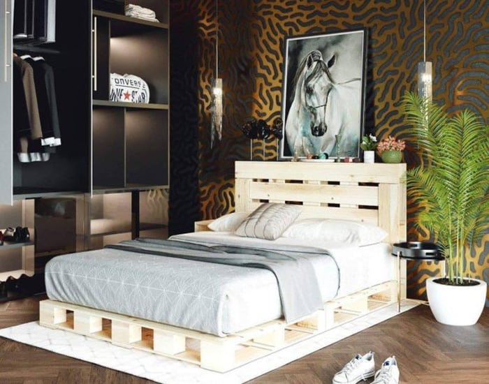 Giường Pallet Gỗ Giá Rẻ | BST 21+ Mẫu Đẹp Mê Ly Cho Phòng Ngủ
