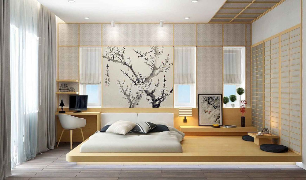 Thiết kế đặc trưng của phòng ngủ kiểu Nhật truyền thống