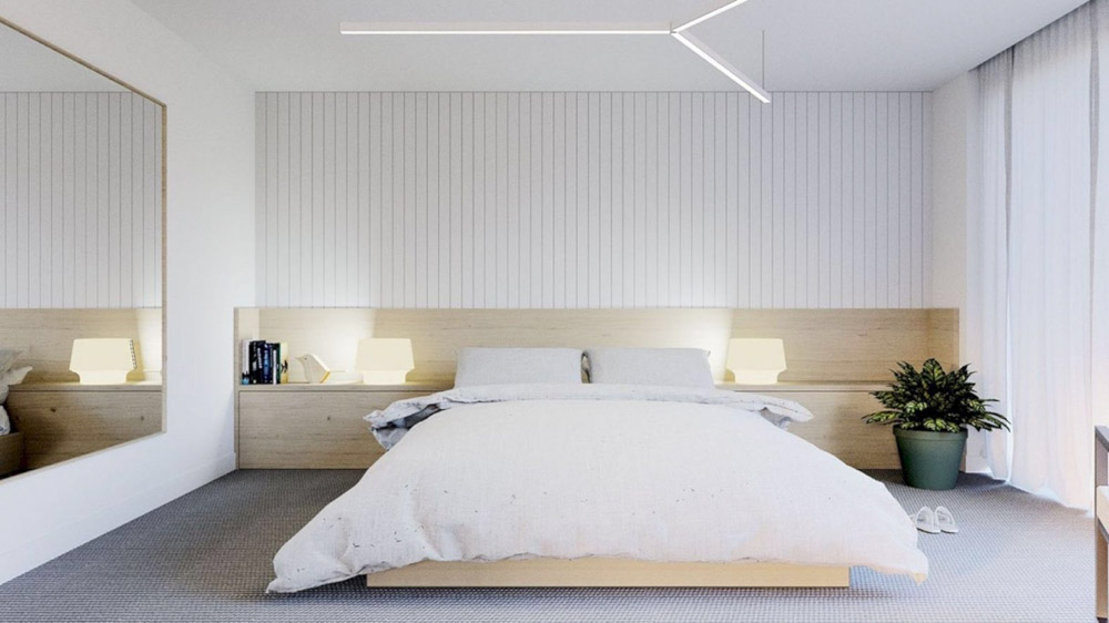 Trang trí phòng ngủ kiểu Nhật với những chậu cây