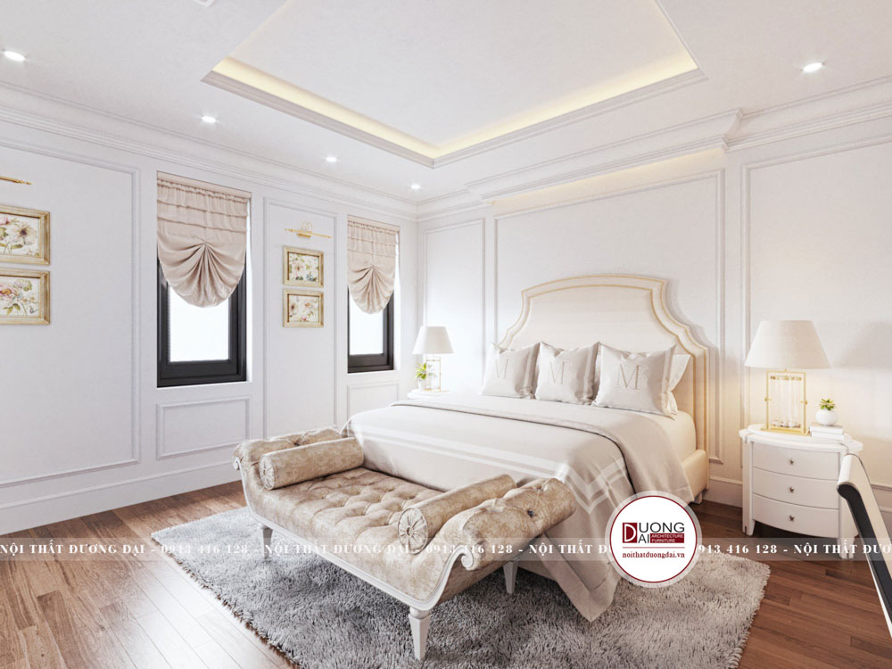 Thiết kế phòng ngủ với ánh sáng tự nhiên tràn ngập cùng hệ thống đèn