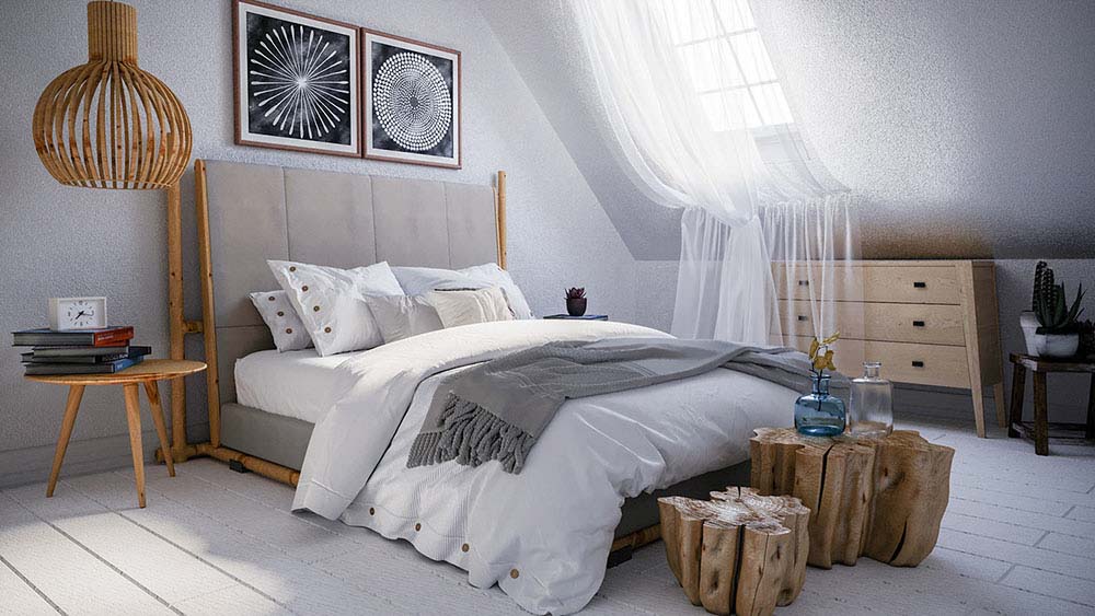 Bạn đang cần tìm ý tưởng thiết kế phòng ngủ mới lạ và tinh tế? Hãy ngắm nhìn bức ảnh thiết kế đẹp của phòng ngủ trên gác mái. Với cách bố trí tinh tế và tỷ lệ hài hòa, không gian phòng ngủ trên gác mái sẽ mang đến cho bạn sự sang trọng và tinh tế đầy ấn tượng.