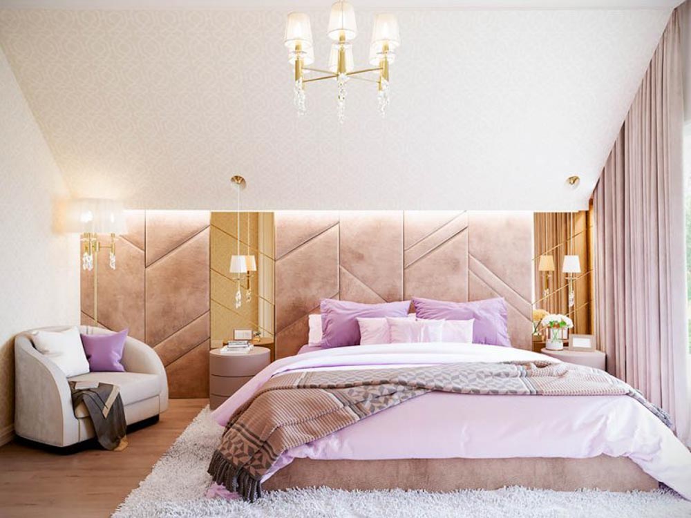 Thiết kế phòng ngủ đẹp với gam màu hồng cho bé gái