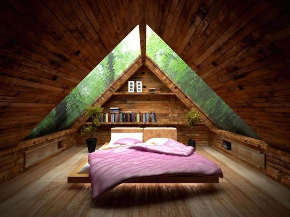 Thiết kế siêu ấn tượng của phòng ngủ hòa mình vào thiên nhiên