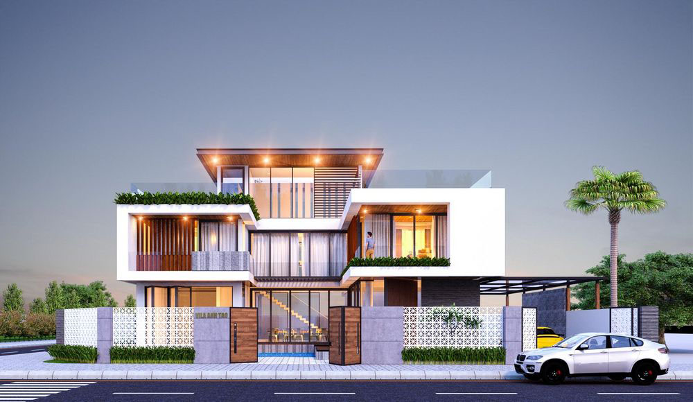 Đánh giá Chiêm ngưỡng Biệt thự nhà vườn 1 tầng 3 phòng ngủ hiện đại đơn  giản mà đẹp năm 2023 2023