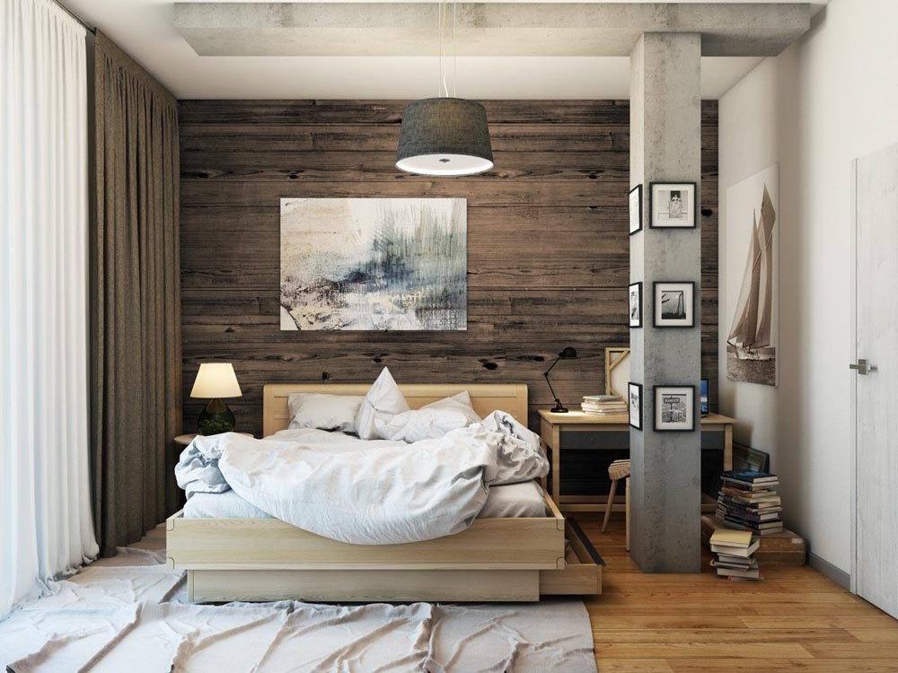 Không gian nhỏ hẹp sẽ tiện nghi hơn khi chọn phòng ngủ phong cách Rustic
