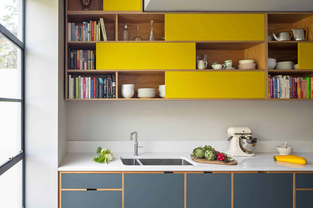 Tủ bếp màu vàng - cá tính và hiện đại cho căn bếp bừng sáng