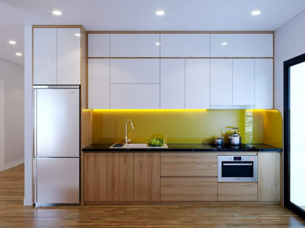 Tủ bếp laminate có độ bền cao với khả năng chịu lực va đập cực tốt