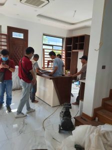 Hoạt động giám sát thi công nội thất gỗ óc chó ở Bắc Ninh - Hoàn thiện và bàn giao trước tết