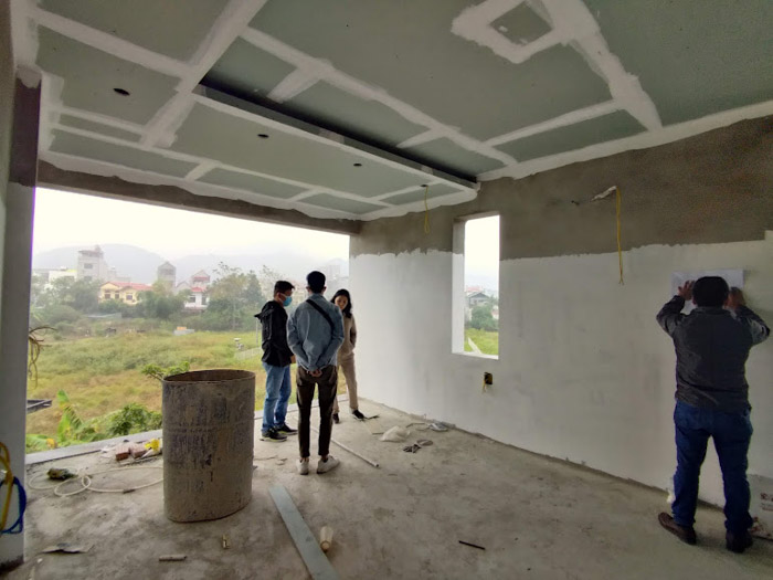 Khảo sát tư vấn thiết kế thi công nội thất nhà riêng tại Lạng Sơn - Nhà mái thái 3 tầng