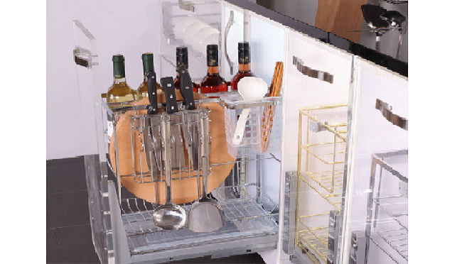 Cách bố trí các ngăn tủ bếp tại khu vực sơ chế