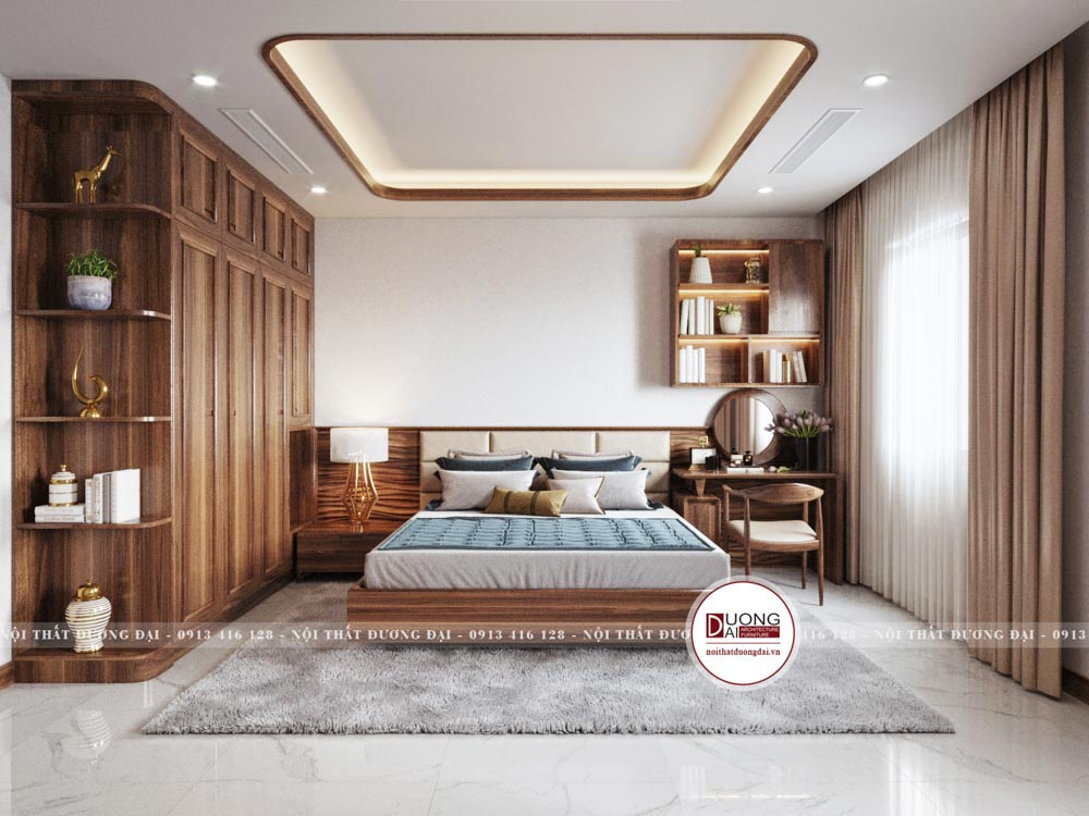 Ý tưởng thiết kế phòng ngủ đẹp lãng mạng tông màu nâu |TuanLinh