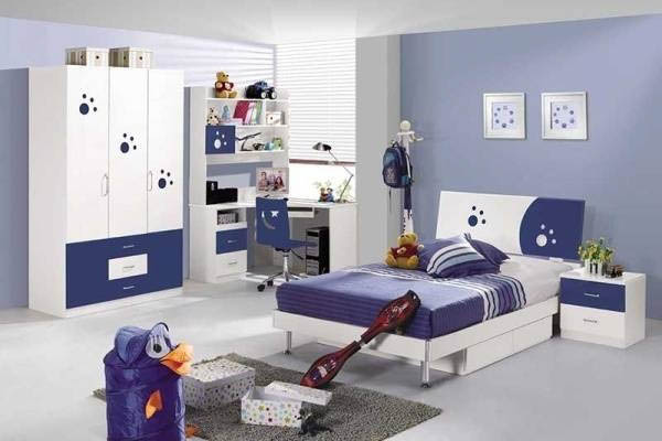 Thiết kế phòng ngủ bé trai tông xanh dương nhẹ nhàng