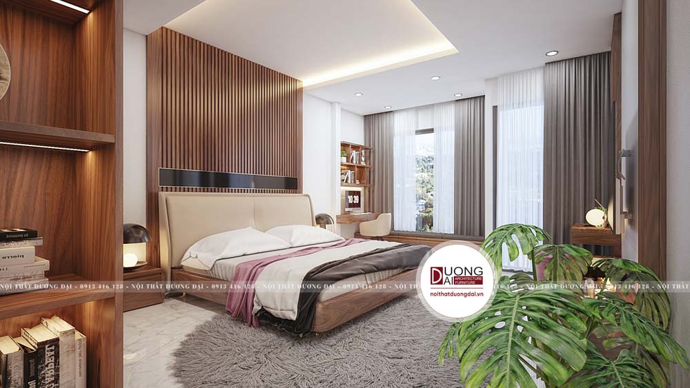 Phòng ngủ màu gỗ tự nhiên BT20 Giảm 15 tổng chi phí cho khách hàng