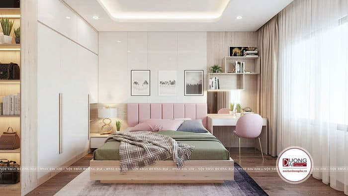 Những mẫu thiết kế phòng ngủ hiện đại cho bé gái đẹp nhất tại Vũ Hưng