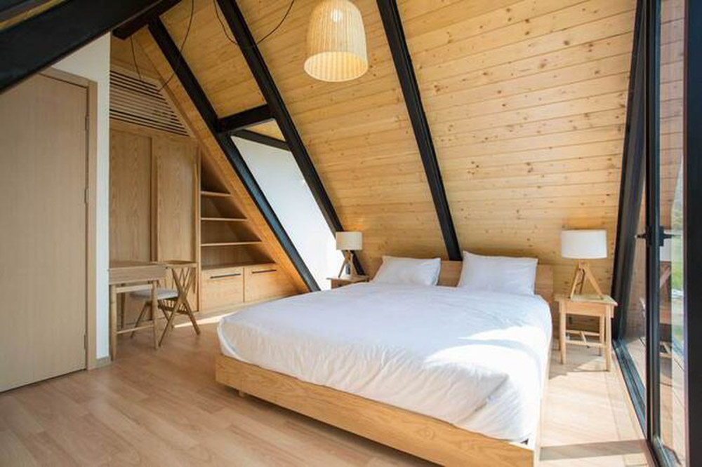 Phòng ngủ theo phong cách bang Wisconsin thường nằm trên gác mái