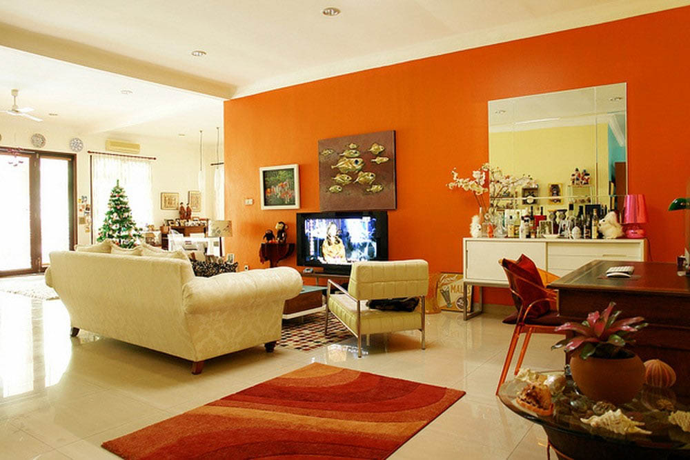 ý nghĩa của màu cam trong thiết kế nội thất