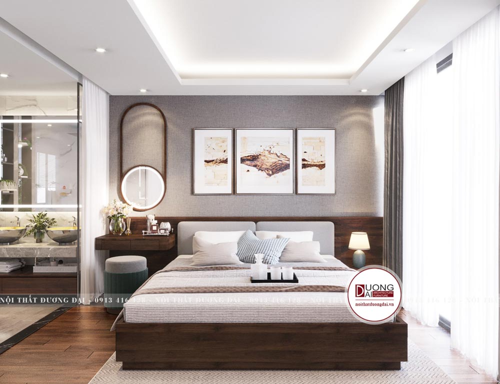 Mẫu nội thất phòng ngủ nhà ống đẹp  Xây dựng Nam Cường NamCuong