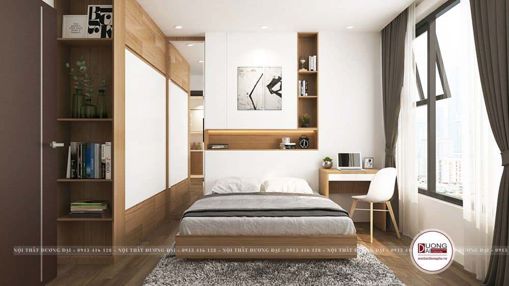 Thiết kế nội thất phòng ngủ 14m2 theo nhiều phong cách
