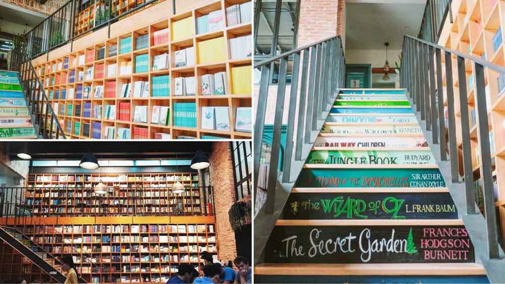 Thiết kế quán cà phê sách truyền cảm hứng với sắc màu