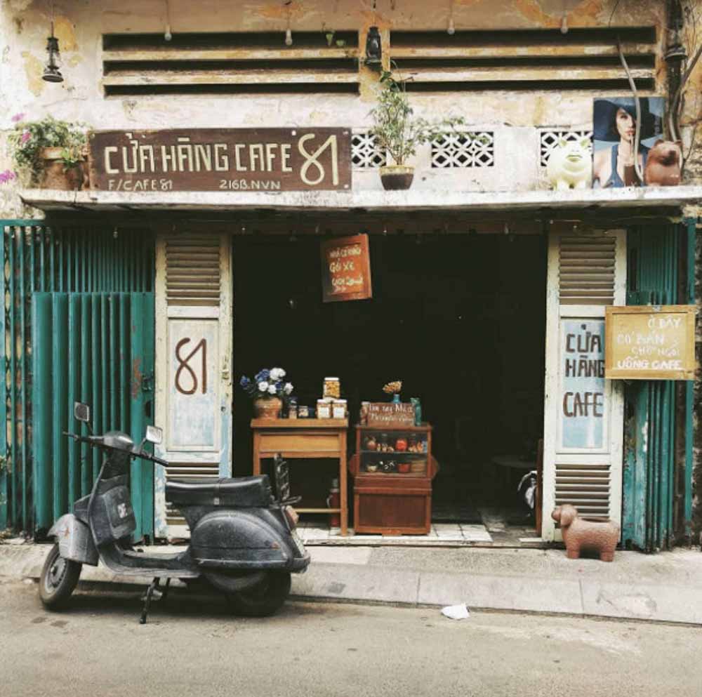 Thiết kế quán cafe vỉa hè phong cách Vintage