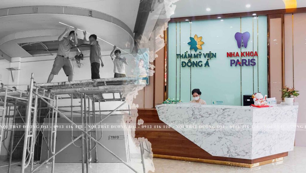Dự án cải tạo, thiết kế thi công nội thất spa 8x20m 4 tầng ở Thanh Hóa - CĐT anh Huy - Nội Thất Đương Đại