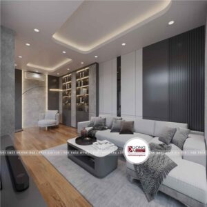 Thiết kế nội thất phòng khách 18m2 ở Hà Nội - CĐT: Chú Diện - Nội Thất Đương Đại